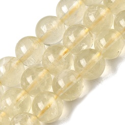 Natural Lemon Quartz(Heated) Beads Strands&nbsp;G-G286-A04-10mm-01