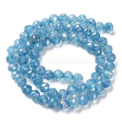 Transparent Electroplate Glass Beads Strands&nbsp;EGLA-F160-02C