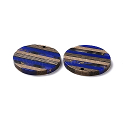 Transparent Resin & Walnut Wood Pendants&nbsp;RESI-TAC0017-68A-04