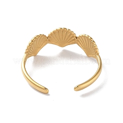 304 Stainless Steel Open Cuff Rings for Women&nbsp;RJEW-M020-06G-05