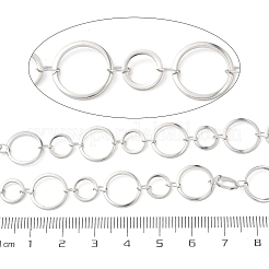 304 Stainless Steel Ring Link Chains&nbsp;CHS-G044-05P-03