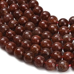 Natural Red Strawberry Quartz Beads Strands&nbsp;G-F833-R01-8mm-01