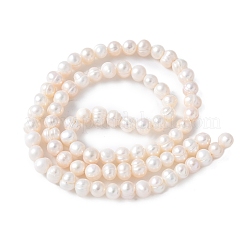 Natural Cultured Freshwater Pearl Beads Strands&nbsp;PEAR-I007-07H-01A