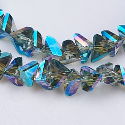 Electroplate Glass Beads Strands&nbsp;EGLA-J146-6mm-FR01