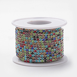 Brass Rhinestone Strass Chains&nbsp;CHC-Q004-03