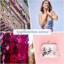 200Pcs PVC Paillette/Sequin Pendants&nbsp;FIND-HY0005-22B