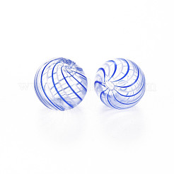Transparent Handmade Blown Glass Globe Beads&nbsp;X-GLAA-T012-35C-07