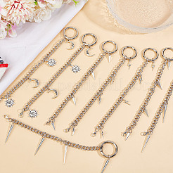 8Pcs 4 Style Alloy Shoes Charms&nbsp;HJEW-GO00205