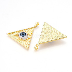 Brass Resin Pendants&nbsp;KK-T070-97