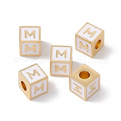 Rack Plating Brass Enamel Beads&nbsp;KK-B060-04G-04M
