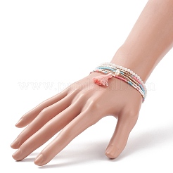 Glass Seed Beads Stretch Bracelet Sets&nbsp;BJEW-JB08955
