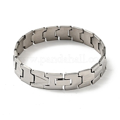 Non-Tarnish 201 Stainless Steel Rectangle Watch Band Bracelet&nbsp;BJEW-H550-01P