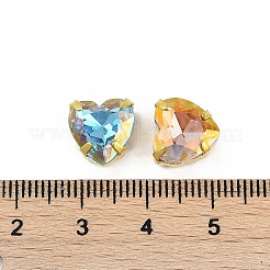 Brass Glass Rhinestone Sew on Rhinestones&nbsp;RGLA-U001-11G-02