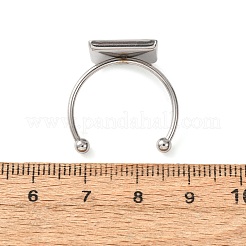 304 Stainless Steel Cuff Rings Components&nbsp;SA-CBA8B85-10E-P