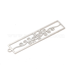 Rack Plating Brass Filigree Pendants&nbsp;KKC-K001-17P