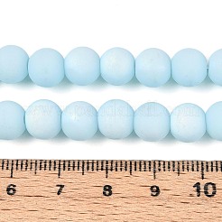 Frosted Opaque Glass Beads Strands&nbsp;LS-GLAA-T032-P8mm-MBB10