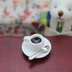 Mini Porcelain Coffee Cups with Tray & Spoon&nbsp;BOTT-PW0001-207