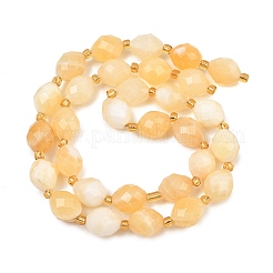 Natural Yellow Jade Beads Strands&nbsp;GG-CBA702E-B01