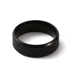 201 Stainless Steel Plain Band Ring for Women&nbsp;RJEW-WH0010-07A-EB