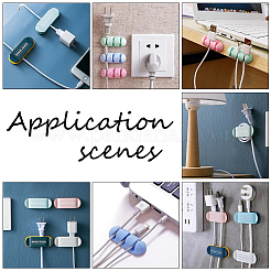 12Pcs 6 Style Plastic Adhesive Hooks&nbsp;AJEW-CA0002-07
