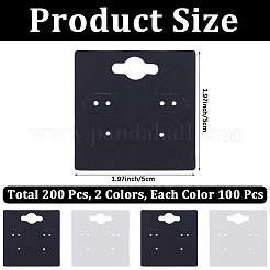 2 Bags 2 Colors Paper Earring Display Cards&nbsp;CDIS-CN0001-04