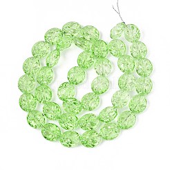 Baking Paint Transparent Glass Beads Strands&nbsp;DGLA-N017-04H
