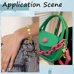50Pcs 5 Styles Food Grade Eco-Friendly Silicone Beads&nbsp;SIL-SC0002-12