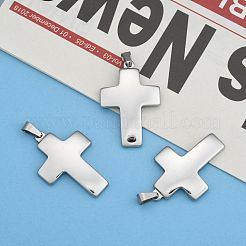 Tarnish Resistant Cross 304 Stainless Steel Surface Pendants&nbsp;STAS-D146-03