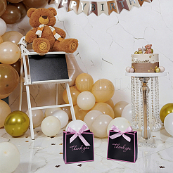 10Pcs Thank You Paper Gift Packing Boxes with Ribbon&nbsp;CON-WH0112-065A