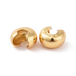 304 Stainless Steel Crimp Beads Covers&nbsp;X-STAS-L215-10G-A