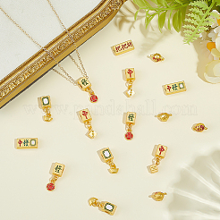 Mahjong Theme DIY Jewelry Making Findings Kits&nbsp;DIY-OC0016-40
