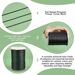 Flat Waxed Polyester Thread  Cords&nbsp;YC-WH0011-02