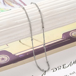 Anti-Tarnish 304 Stainless Steel Satellite Chain Necklaces for Women&nbsp;NJEW-K255-14P