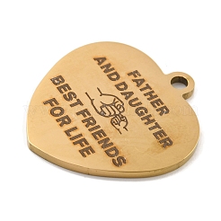 PVD Vacuum Plating 201 Stainless Steel Pendants&nbsp;STAS-L079-25G-01