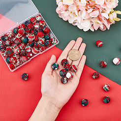 64Pcs 2 Colors Cotton Covered Aluminum Fabric Pendants&nbsp;FIND-FH0003-95