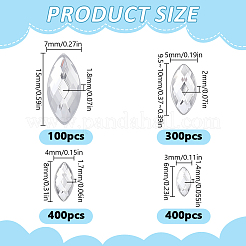 1200Pcs 4 Styles Acrylic Cabochons&nbsp;MRMJ-HY0001-42
