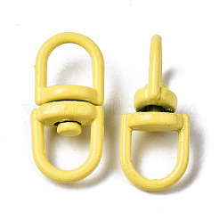 Spray Painted Alloy Double Eye Swivel Clasps&nbsp;PALLOY-YW0001-25-NR