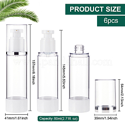Empty Portable Plastic Airless Pump Bottles&nbsp;LS-AJEW-WH0299-91A