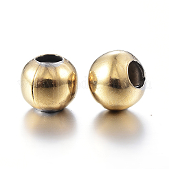Round Ion Plating(IP) 304 Stainless Steel Beads&nbsp;X-STAS-F105-03-5mm