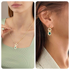 12Pcs 6 Styles Brass Cubic Zirconia Charms&nbsp;KK-TA0009-19B