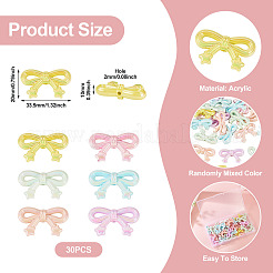 30Pcs Opaque UV Plating Acrylic Beads&nbsp;OACR-TA0003-68