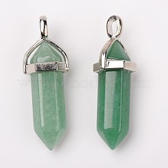 Natural Green Aventurine Double Terminated Pointed Pendants&nbsp;G-F295-04A