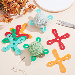 8Pcs 4 Colors Acrylic Thread Winding Boards&nbsp;FIND-OC0003-21
