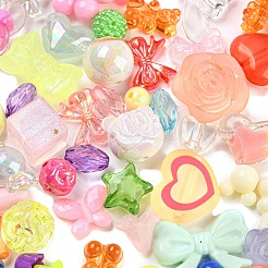 Opaque & Transparent Acrylic Beads&nbsp;X-MACR-M035-08