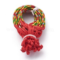 Rainbow Nylon Cord Braided Bracelets&nbsp;BJEW-Z008-03