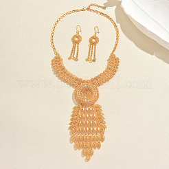 Vintage Geometric Hollow Alloy Earrings & Necklaces Set for Women&nbsp;TB8486