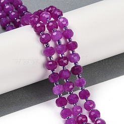 Natural Dyed White Jade Beads Strands&nbsp;G-H057-A20-03