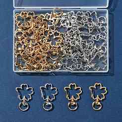 40Pcs 2 Colors Alloy Swivel Snap Hook Clasps&nbsp;FIND-FS0004-73D