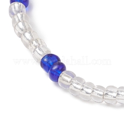 3Pcs Glass Seed Beads & Lampwork & Resin Beads Stretch Bracelets for Women&nbsp;BJEW-MZ00282