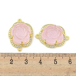 Rack Plating Brass Micro Pave Cubic Zirconia Link&nbsp;KK-M291-25A